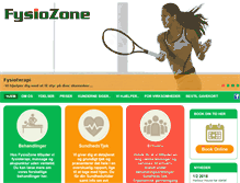 Tablet Screenshot of fysiozone.dk